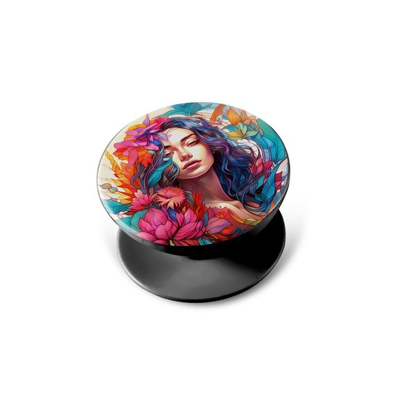 PopSockets Floral Girl Women Cell Phone Pop Sockets for Phone Swappable PopGrip - Picture 3 of 8